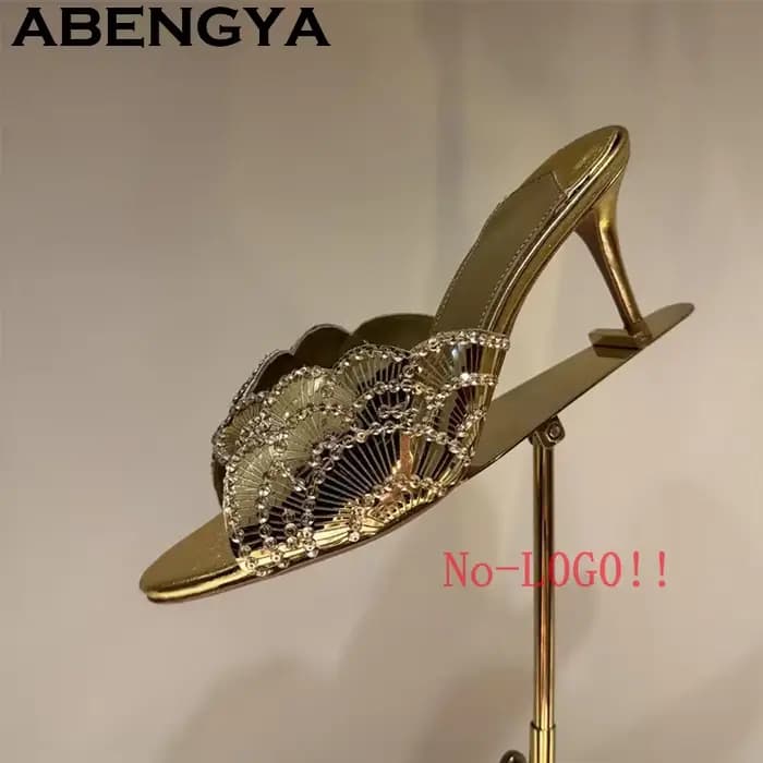 Nouvelles sandales sexy à talon aiguille et bout ouvert