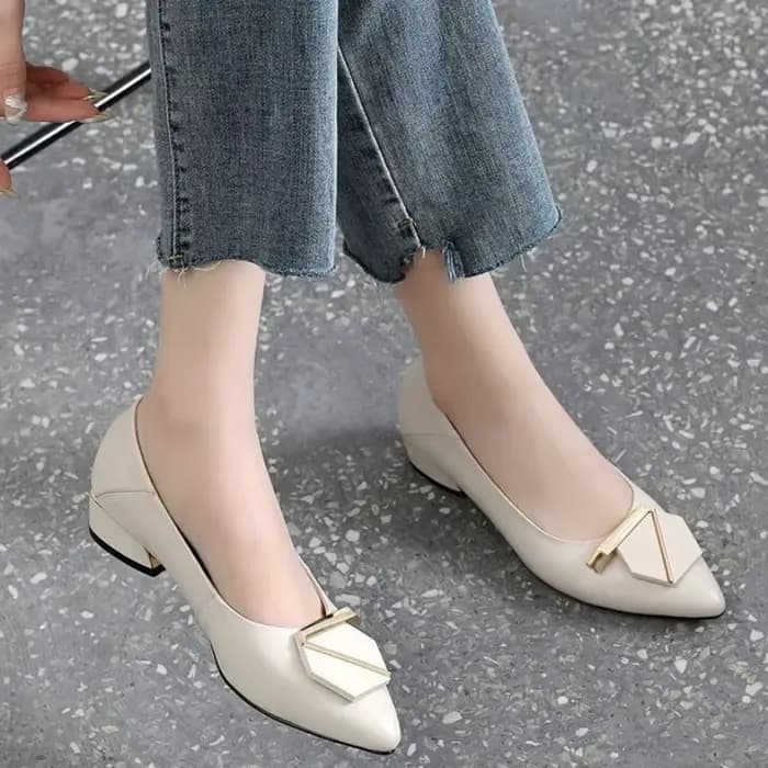 Mocassins à talons épais pour femmes