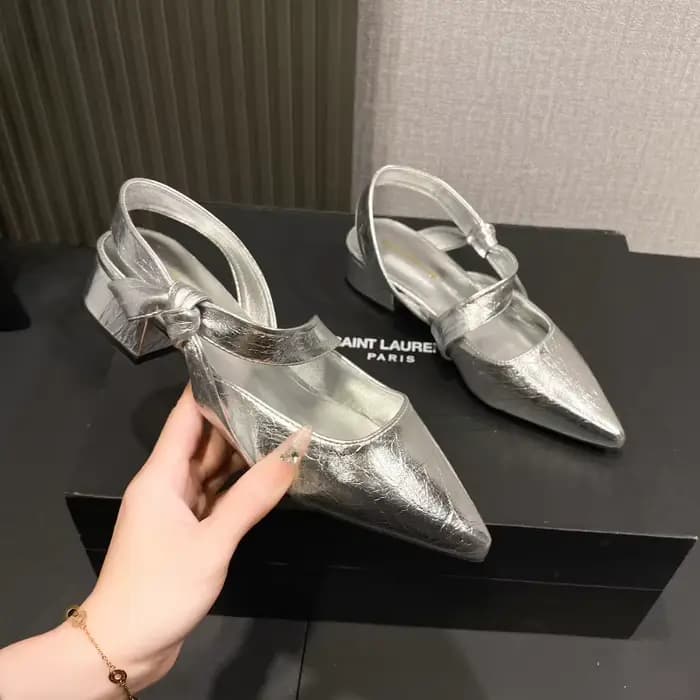 Femmes sandales nouveau bout pointu Marie Jane chaussures été cristal talons hauts