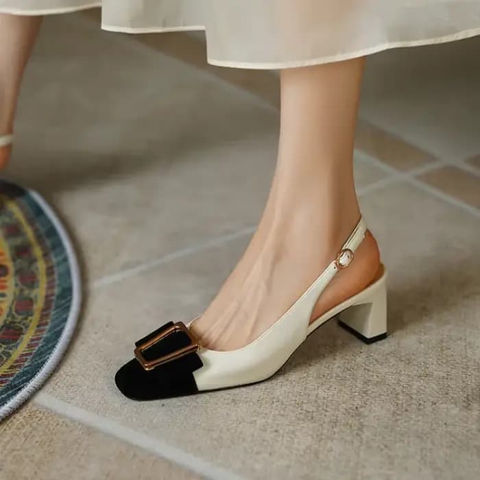Blapunka-Escarpins en Cuir group Naturel pour Femme