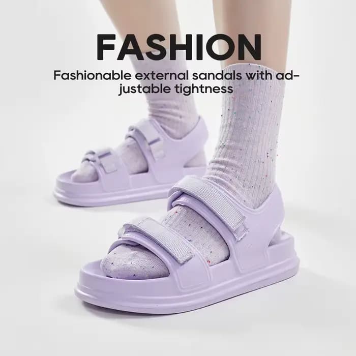 UTUNE femmes plate-forme sandales été mode diapositives semelle épaisse pantoufles antidérapantes confortable plage en plein air chaussures décontractées violet