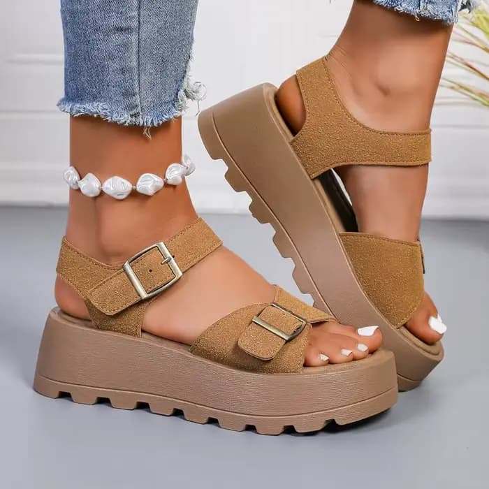 Sandales compensées d'été pour femme