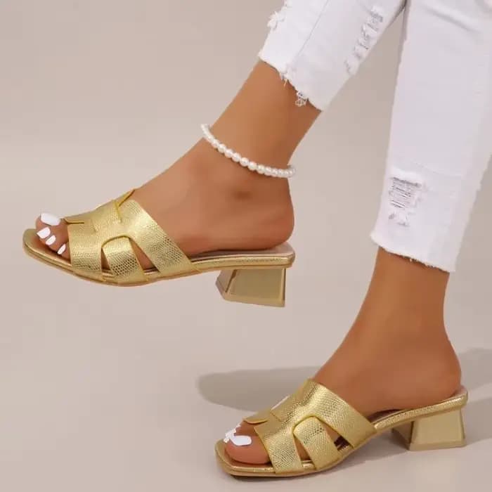 Sandales à Talons Épais pour Femme