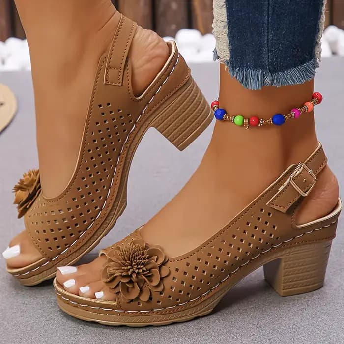 Sandales femme talons doux