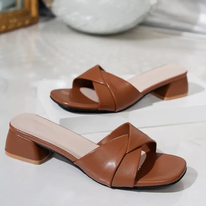 Sandales à talons épais pour femmes