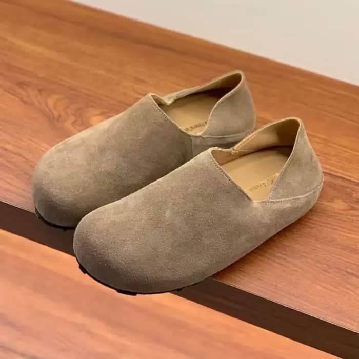Mules en daim pour femme
