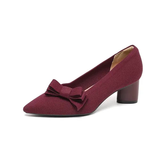 Chaussures simples tissées à talons hauts pour femmes
