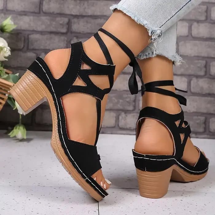 Sandales à talons épais pour femmes