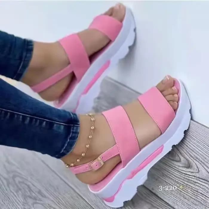 Femmes sandales à talons compensés été nouvelle femme chaussures à plate-forme basse