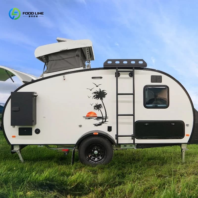 Caravane compacte et polyvalente personnalisée pour le camping familial et les voyages longue distan