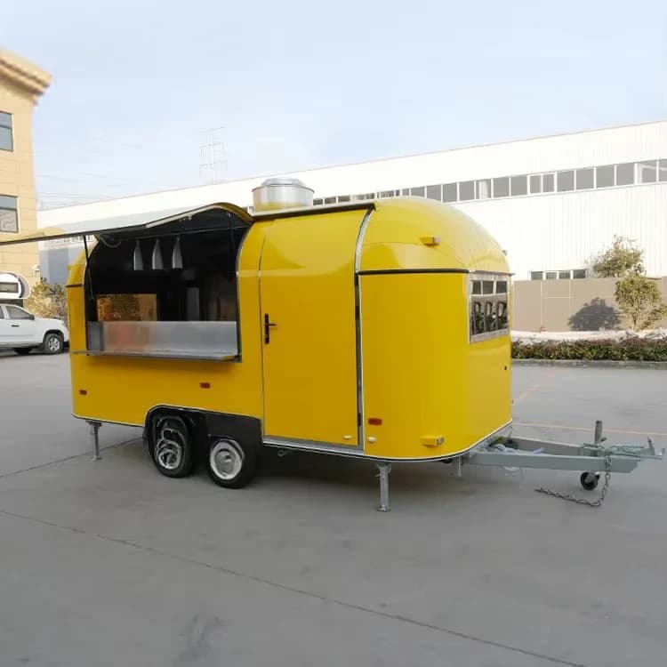 Remorques de cuisine mobiles personnalisées pour fours à pizza, fourgonnettes de vente alimentaire, 