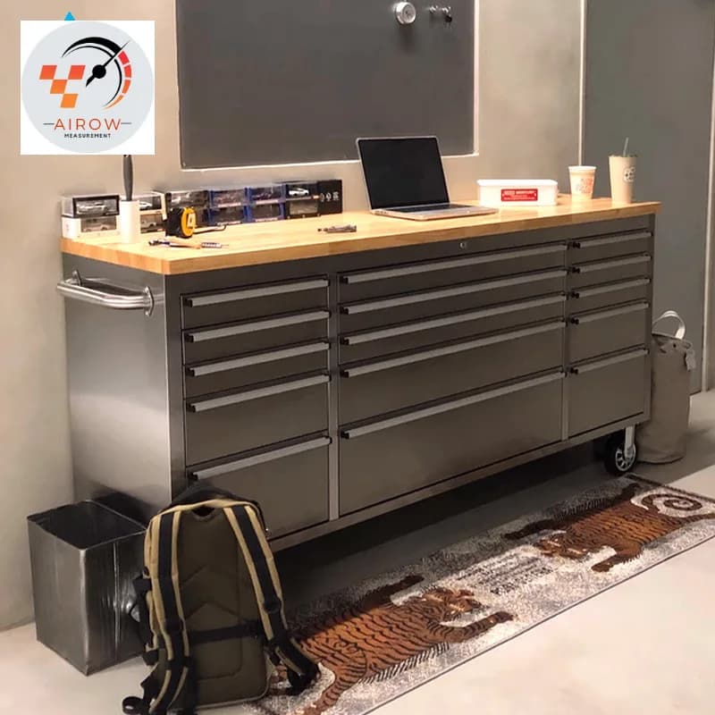 Airow 72 Garage Grand Chariot d'Atelier Multifonctionnel en Acier Inoxydable pour Réparation Automob