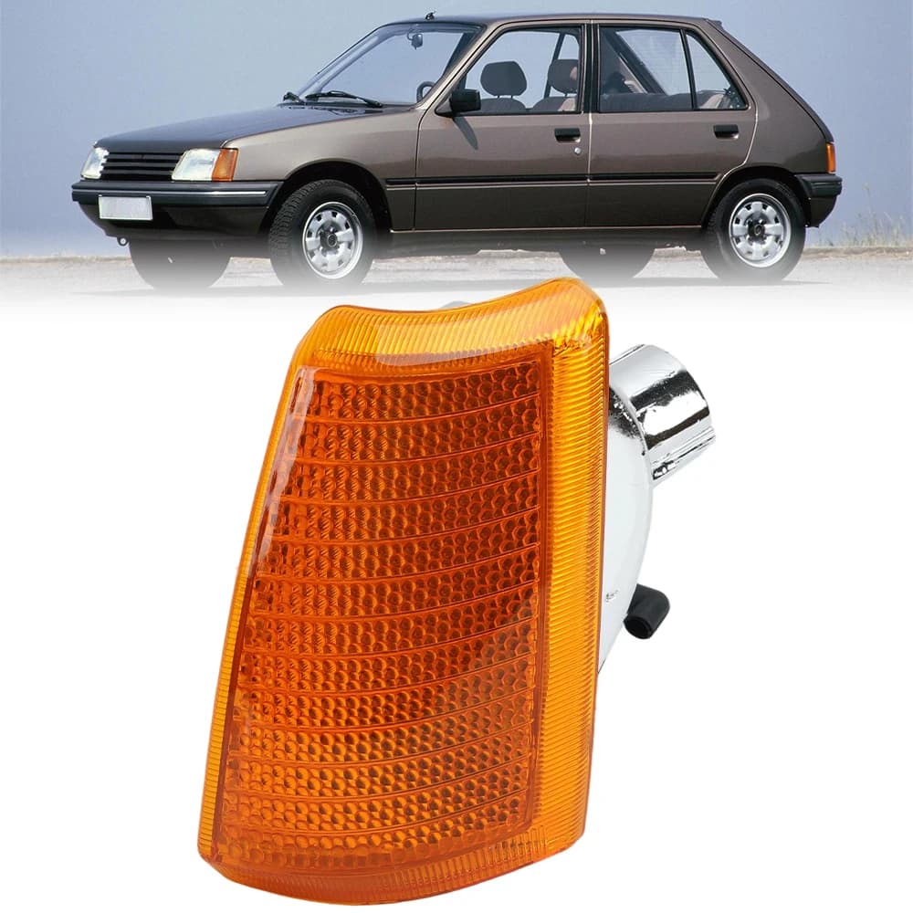 Feu d'angle latéral avant de voiture pour Peugeot 205 1983 – 1994, clignotant, marqueur latéral, feu