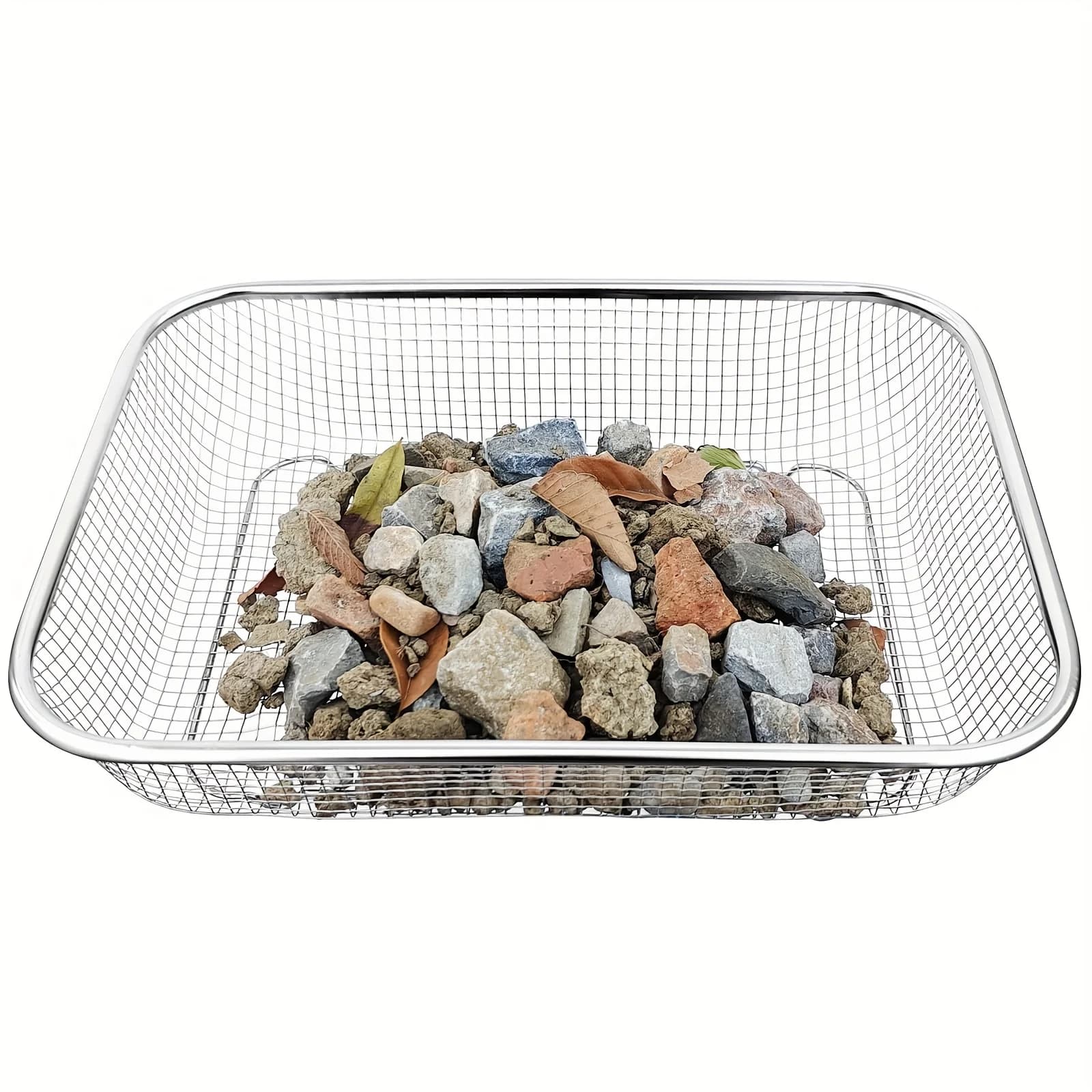 Tamis de sol en acier inoxydable – Tamis de jardinage en maille pour le filtrage, le compostage et l