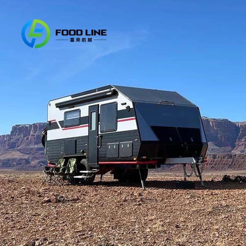 Caravane tout-terrain personnalisée 17 pieds, remorque de camping tout-terrain, camping-car tout-ter
