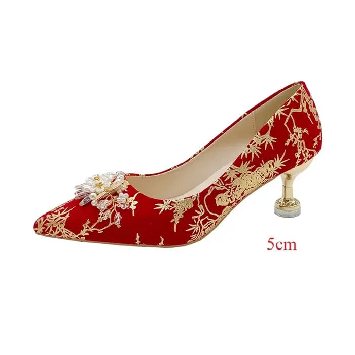Chaussures classiques à talons hauts pour femmes, talons aiguilles pour dames, chaussures de mariage