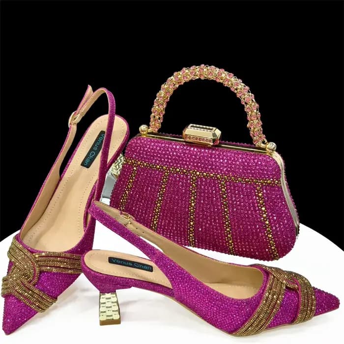 Doershow Dernier Design poumons Mode Style Dames Chaussures avec Sac AssressentiEnsemble 2024 NigWin