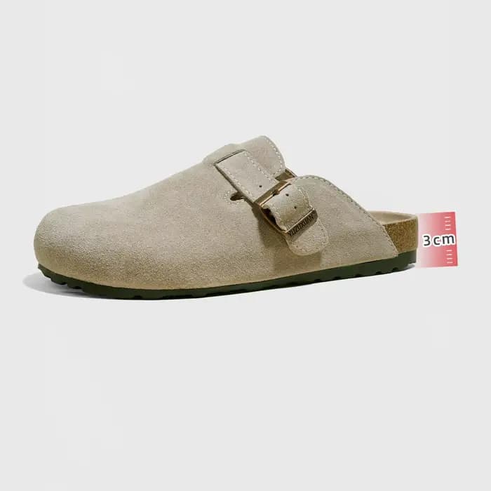 Chaussures en cuir véritable pour femmes, pantoufles souples d'été de haute qualité, sandales à plat