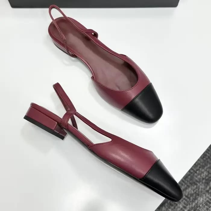 Sandales à talons bas pour femmes de haute qualité avec bandeau contrasté, élégantes et confortables