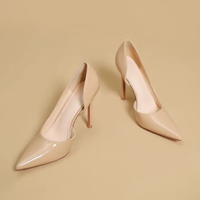 WGSTART – escarpins sexy beiges à talons hauts et fins pour femmes, chaussures à bout pointu, élégan