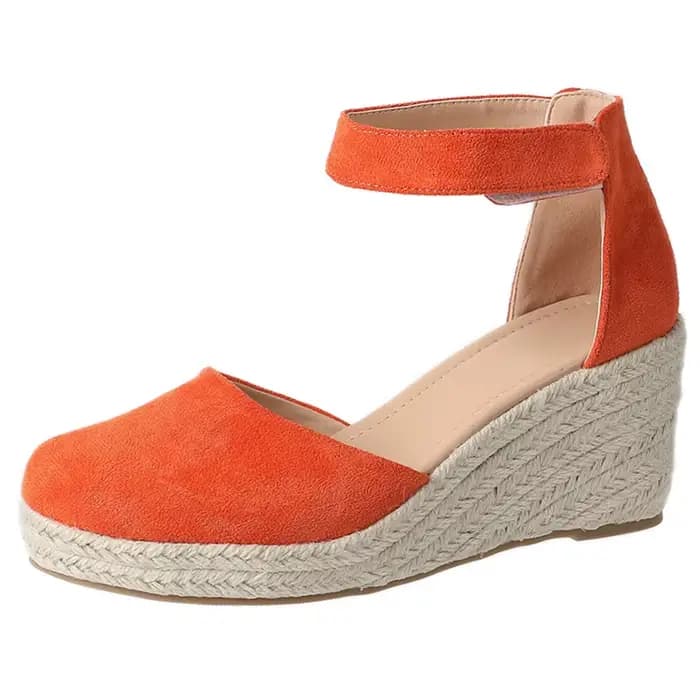 Espadrille tendance d'été à semelles compensées pour femmes, talons hauts, plateforme épaisse, loisi