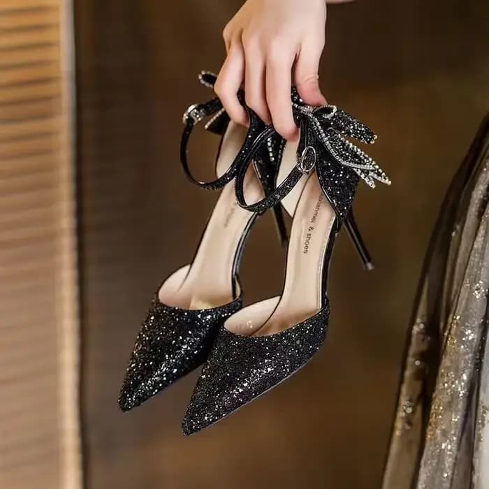 Chaussures pour femme 2025 argent chaussures d'été à talons pour femmes chaussure de mariée de maria