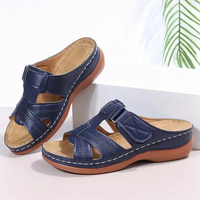 Sandales de pêcheur confortables à rayures – Support de voûte plantaire, légères, bout ouvert – Pant