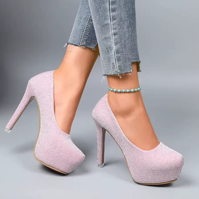 Escarpins à talons aiguilles pour femmes, Sexy, décontractés, grande taille, plateforme, chaussures