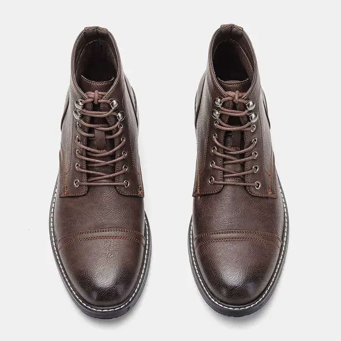 Bottines en cuir confortables de marque tendance 2026, bottines décontractées à la cheville