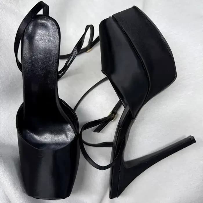 Sandales d'été européennes et américaines à talons hauts, sexy, à boucle arrière, à bout ouvert, pou