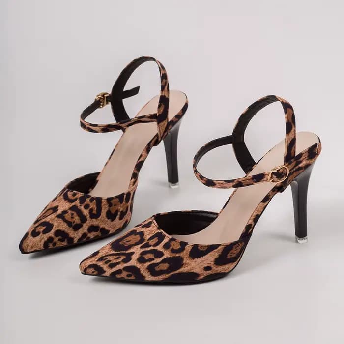 Escarpins sexy léopard à talon très haut pour femme, collection été 2026, à bout pointu, de créateur
