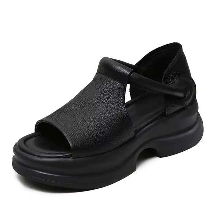 DRKANOL 2026 chaussures d'été femmes sandales à talons épais nouveau Design crochet et boucle en cui