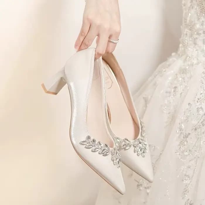 Chaussures simples à bout pointu et bouche peu profonde, escarpins à paillettes antidérapants et rés