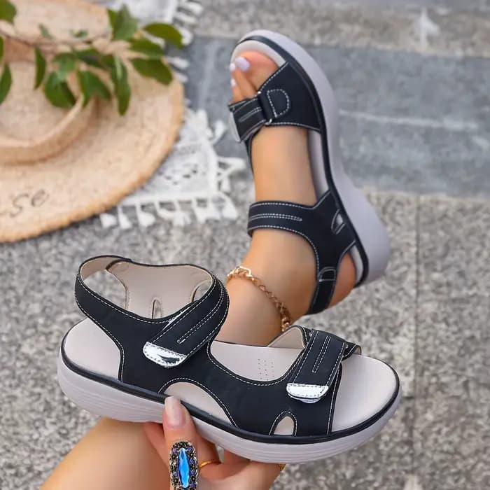 Sandales compensées d'été pour femmes 2026 – Nouvelle mode, antidérapantes, chaussures de plage légè