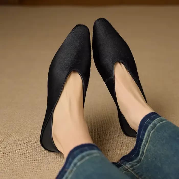 JOZHAMTA – chaussures à talons compensés en cuir véritable pour femmes, pointure 34 à 40, chaussures