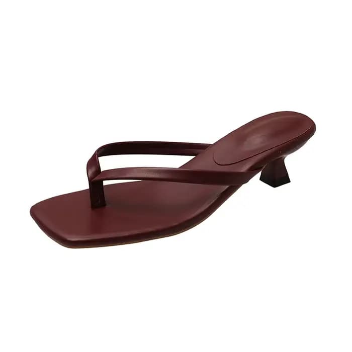 Femmes pantoufles talons hauts sandales Sexy bout ouvert fête De mariage nouvelles chaussures d'été