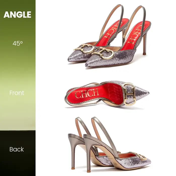 Chaussures simples classiques à talons hauts pour femmes, Design à bout pointu, couleur Pure, polyva