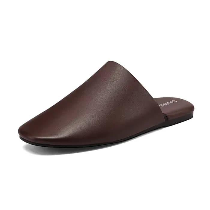 SmallHut Nouvelle Tendance 2026 Mules d'été en cuir de mouton pour femme, sexy, noires, bordeaux, ma