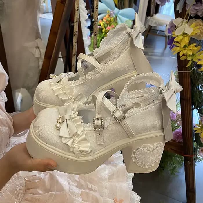 Chaussures Lolita Lace Mary Jane originales de Style japonais, uniforme JK, mode confortable, douce