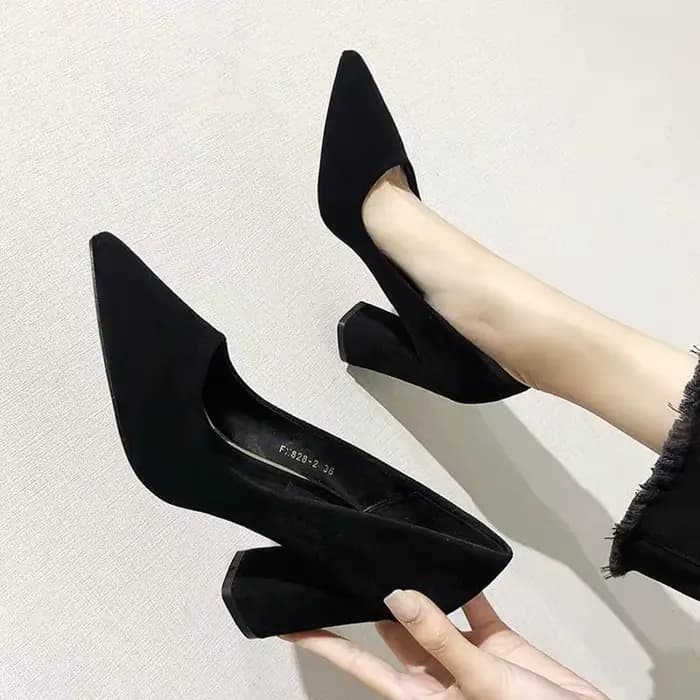 Chaussures pour femmes 2025 mocassins à bout rond noir talon Super haut dames chaussures d'été talon