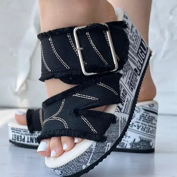 Femmes sandales décontracté mode vacances chaussures quotidiennes femmes été nouvelle boucle Denim p