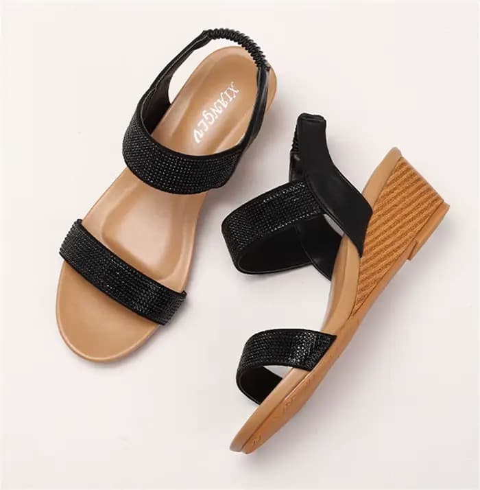 Sandales compensées imperméables pour femme à semelle épaisse – Chaussures d'été à plateforme