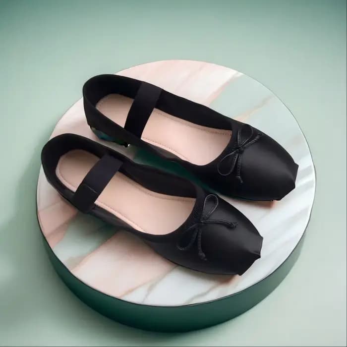 Ballerines pour femmes printemps/été avec talon nœud papillon et style Mary Jane à découpe basse en