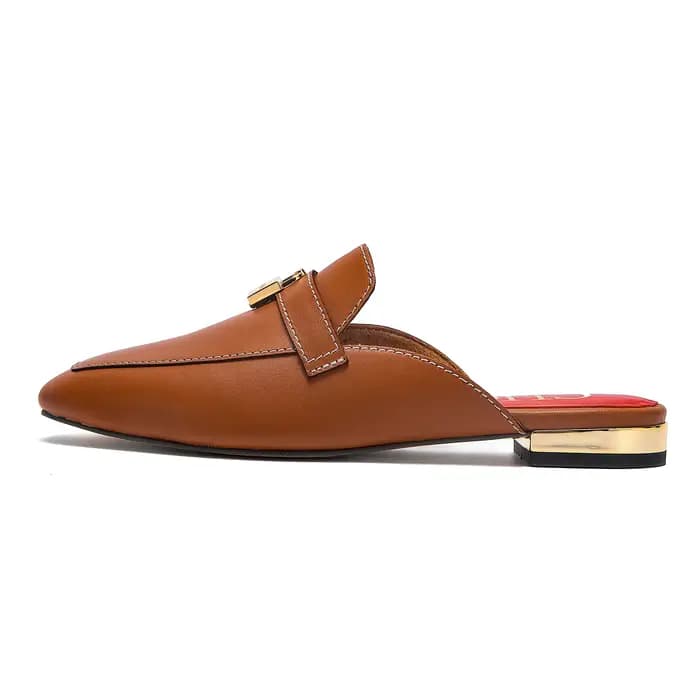 Chaussures Muller pour femmes CHCH 2026, nouvelles chaussures plates pour femmes en cuir de vachette