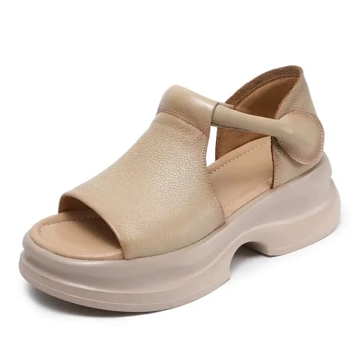 DRKANOL 2026 chaussures d'été femmes sandales à talons épais nouveau Design crochet et boucle en cui