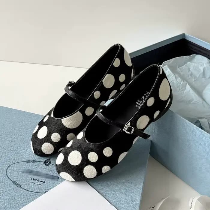 QUTAA 2026 Nouveaux Mocassins Plats Femme Tendance Mary Jane en Cuir Chevalier Printemps Chaussures