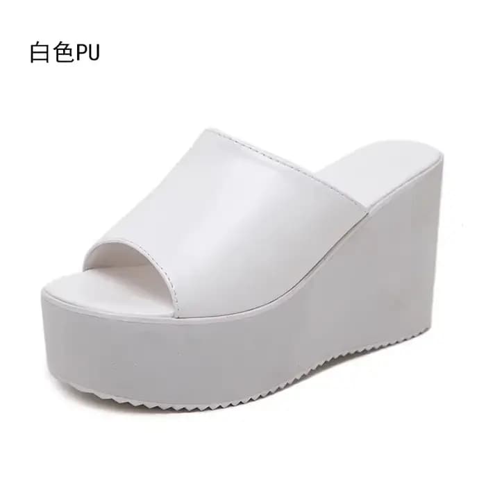 Pantoufles à Talons Super Hauts pour Femme, Sandales d'Extérieur à Semelles Optiques, Recommande d'A
