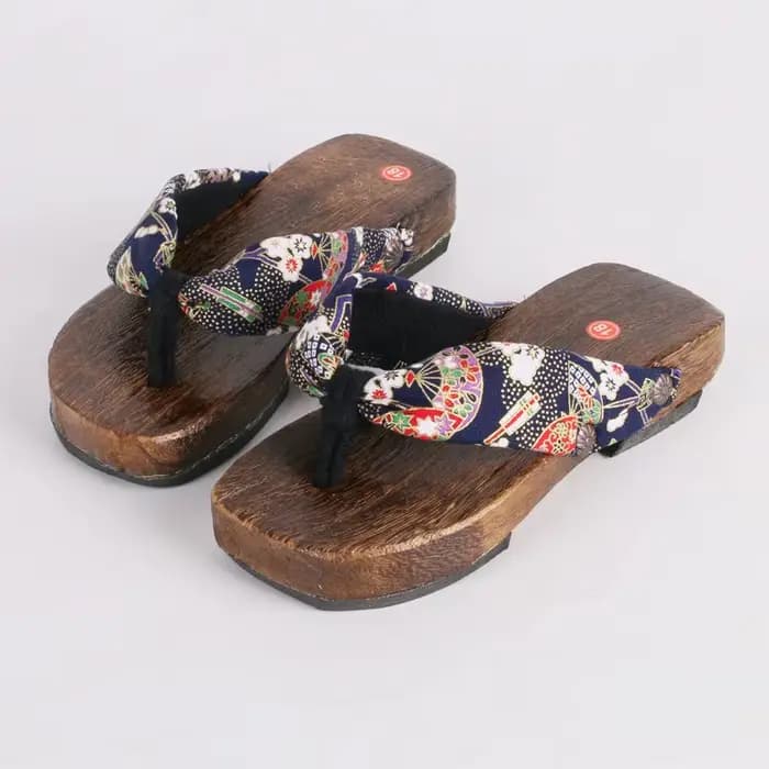 Sandales japonaises sabots à semelle plate, pantoufles de danse, pantoufles en bois pour enfants, pa