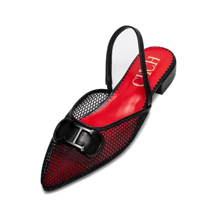 Chaussures simples à talons bas pour femmes, Design en maille, fabrication exquise, sandales simples