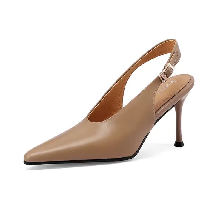 SmallHut Nouvelle Tendance 2026 Printemps Été Escarpins Femme en Cuir de Vachette Véritable Sexy Abr